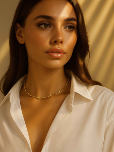 Gold Hematite Choker 5156