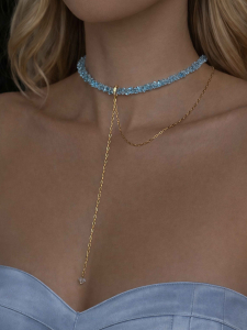 Blau Halsband-Krawatte 5524