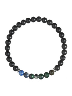 Black men's wrist bracelet 3462