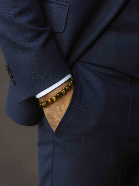 Herrenarmband aus Tigerauge 5007