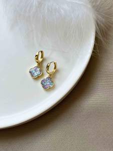 Purple earrings 5405