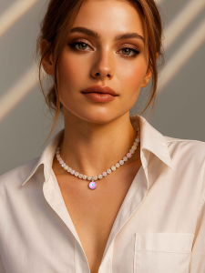 Bunter Halsreif aus Edelsteinen 5284