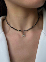 Чокер из шпинели с Вашей буквой 5459