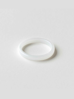 Weißer Ring mit Stein 5219