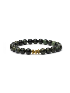 Мужской браслет из натурального камня яшма "кабамба" 4679