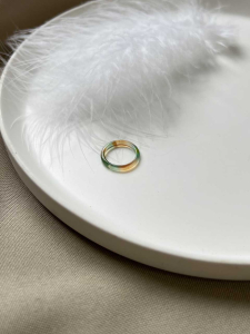 Тонкое кольцо из агата 5223