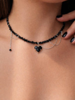Колье на шею с подвеской и цепями 5670