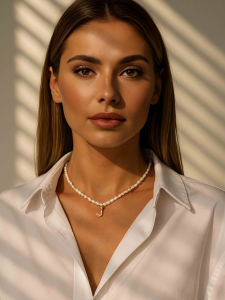  Чокер с буквой J (4682)