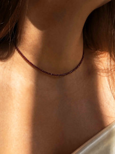 Choker aus Granat 4901