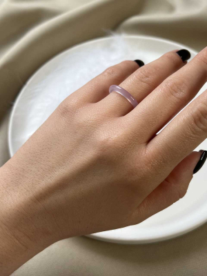 Розовое кольцо из камня 5226