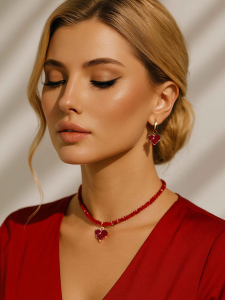 Красный чокер 4800