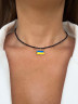 Чокер на шию із підвіскою прапор України 5047