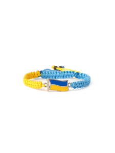 Yellow-blue bracelet with the flag of Ukraine 5048