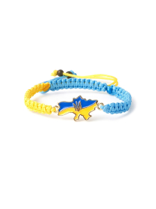 Patriotisches Armband mit Landkarte von der Ukraine 5049