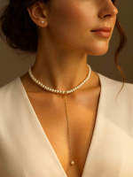 Necklace with pearls 5468