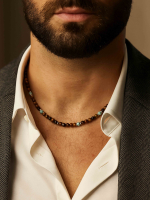 Мужской чокер из камней 5296