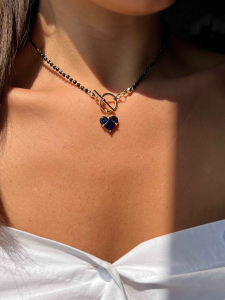 Кольє з синього авантюрина 5546