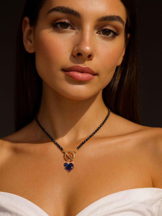 Колье из синего авантюрина 5546