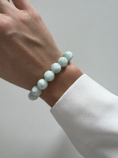 Bracelet made from natural angelite stone 5122