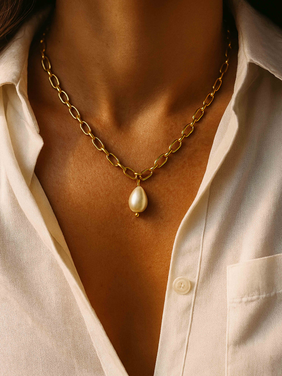 Large chain necklace 4703