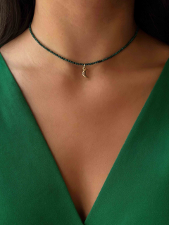 Choker aus Malachitsteinen 5369