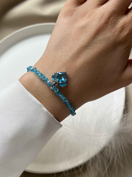 Блакитний сяючий браслет 5617