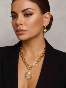 Chunky chain necklace 4708