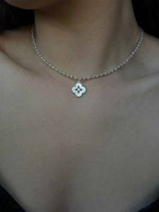 Choker with cubic zirconia and horseshoe pendant 5181