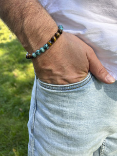 Men's bracelet made of natural stone 5065