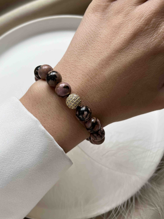 Armband aus Rhodonit 5067