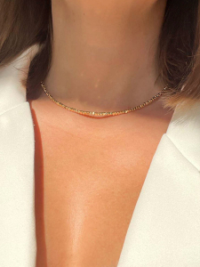 Золотой чокер из гематита 5022