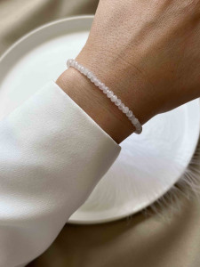 Браслет розовый кварц 4831