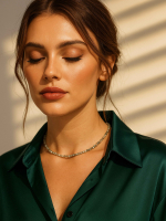 Чокер из натурального камня пренит 5068