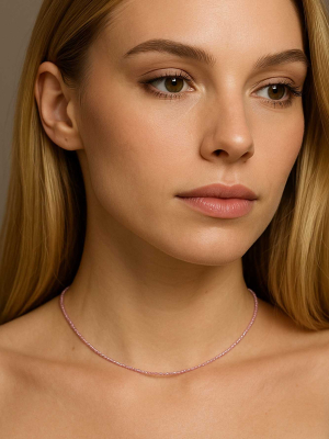 Чокер из розового циркона 5072