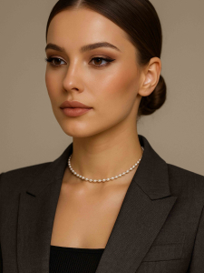 Чокер із дрібних перлів 4734