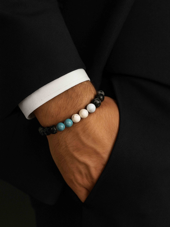 Браслет из обсидиана 1112