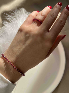 Кольцо с гранатом 5641