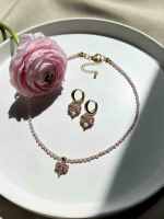 Розовый чокер 5325