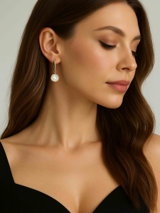 Earrings with mother-of-pearl 5202