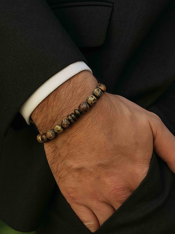 Armband mit Jade für Männer 4539