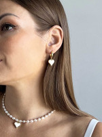 Сережки сердечки 5390