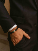 Браслет из агата для мужчин 4557