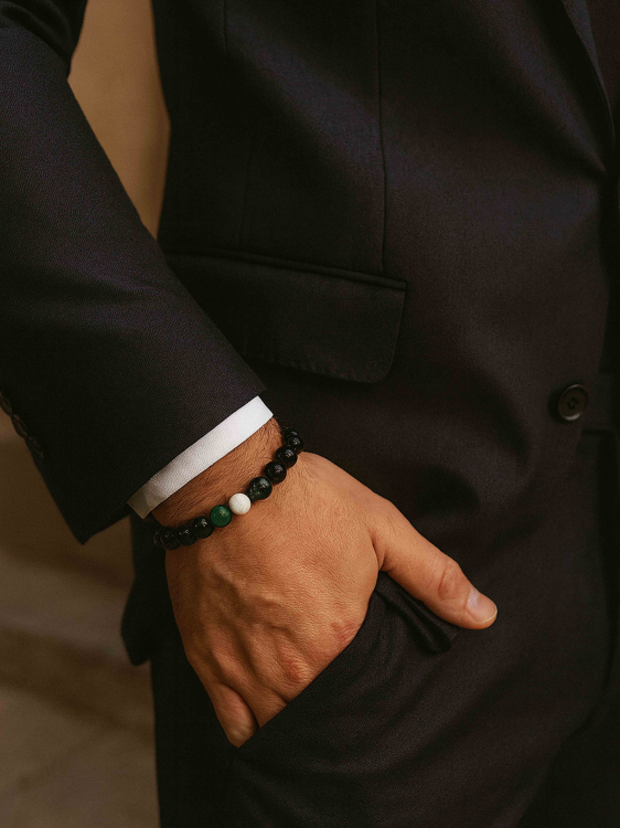 Armband aus Achat für Männer 4557