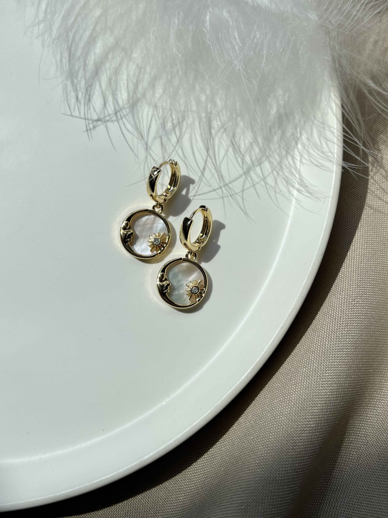 Earrings: jewelry featuring a moon pendant 4860