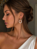Earrings with pearls 5205