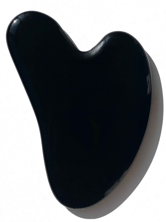 Скребок гуаша черный (оникс) 4862