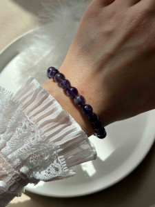 Браслет из натурального камня аметист 4971