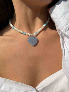 Бусы из агата и перламутра 4652