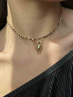 Чокер с золотой мышкой 5512