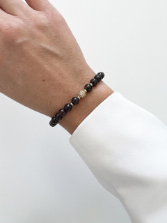 Women's bracelet made of natural garnet 4977